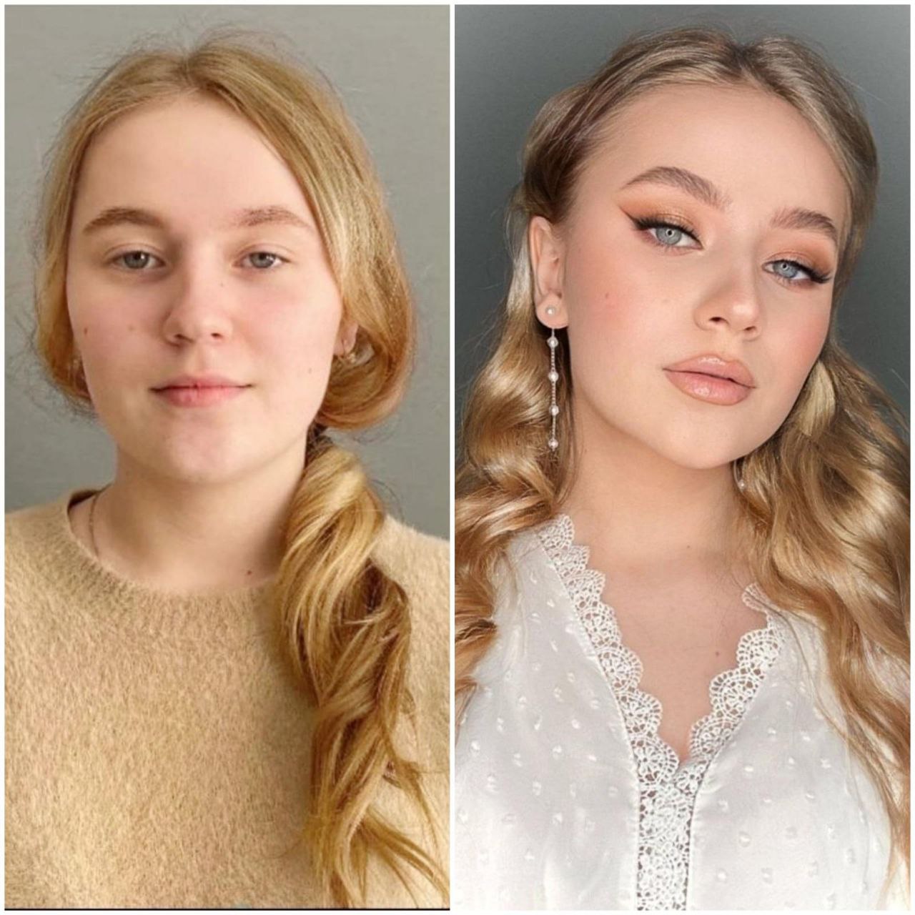 Make-up Workshop: natürliches Make-up vorher und nachher, Visagistin Natali Beliaeva, Nürnberg