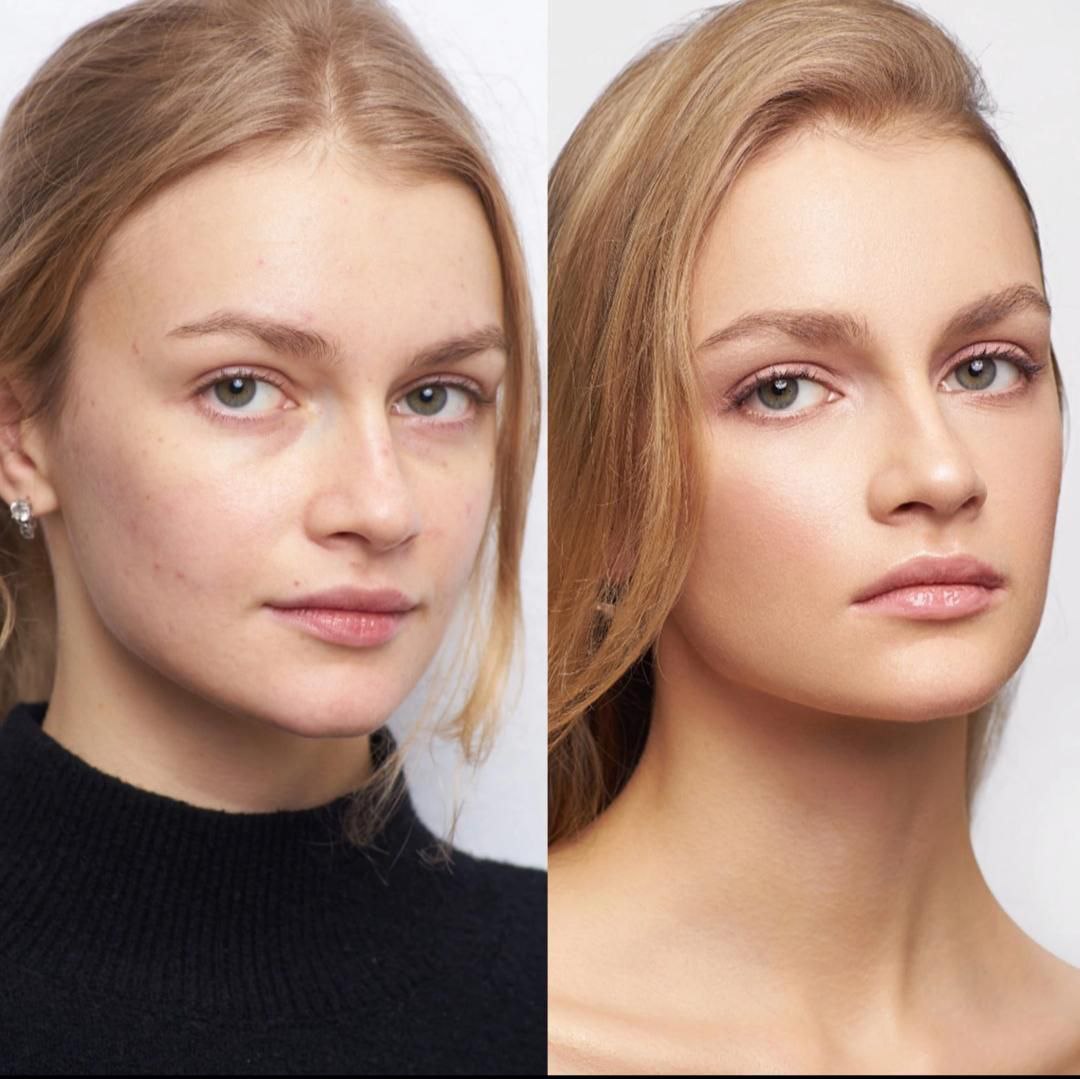 Schmink-Workshop: Nude-Make-up vorher und nachher, Natali Beliaeva, Bayern