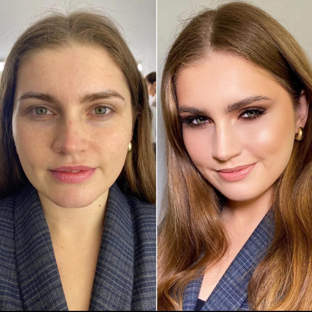 Make-up Workshop: Nude-Look vorher und nachher, Visagistin Natali Beliaeva